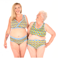 Barbara and Ann are wearing sunflowers non wired cotton underwear sets