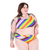 Molly is wearing a pride bralette and briefs
