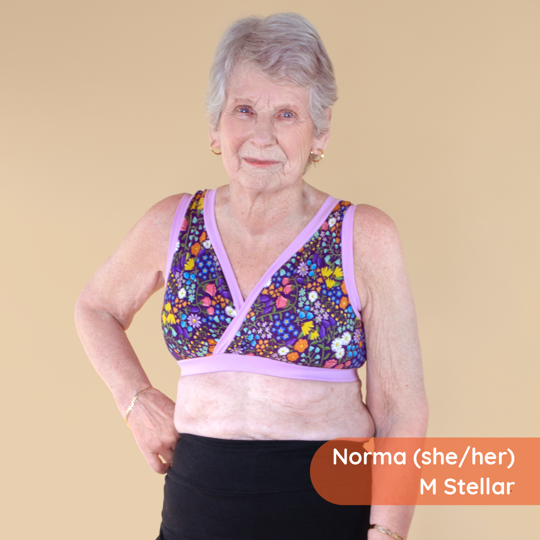Norma is wearing a wildflowers non wired bra