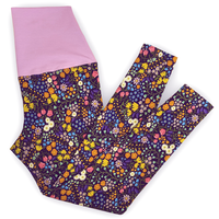 flatlay of some Wildflower leggings with a lilac band
