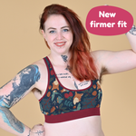 Tom is wearing the Sylvan crop top with firmer fit banners