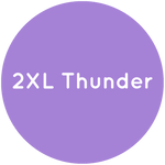Purple circle with the text 2XL Thunder in white.