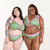 Molly and Kayla are wearing matching Secret garden lilac and green underwear