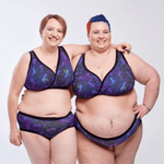 Estelle and Vicky are wearing cotton Universe bra and briefs 