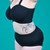 Close in crop on a torso of Kat wearing black flexi-size bra and high rise briefs