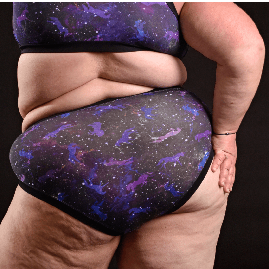 Back view of Universe mid rise briefs