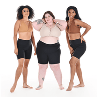 Tinashe, Molly and Precious are wearing three different skin tone bras